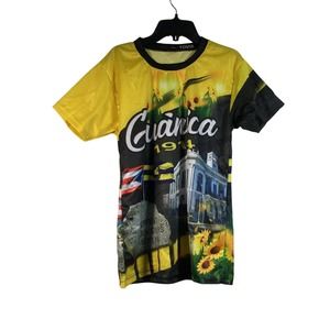 Tovis Puerto Rico Guanica 1914 Jersey Shirt, Men's Size S - Yellow/Multi